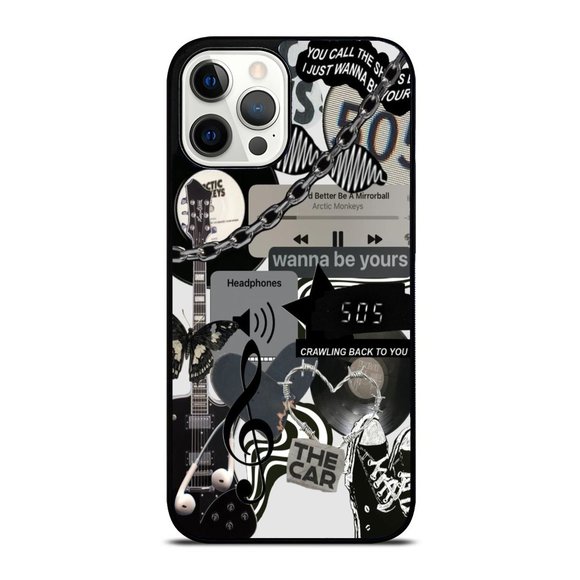 Black White Arctic Monkeys Collage iPhone Case - Picture 1 of 1